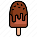 popsicle, choco, pop, stick, summer, dessert, ice cream