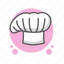 restaurant, a chef&#x27;s hat, food, cook