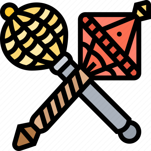 Mace, gada, mallet, weapon, hanuman icon - Download on Iconfinder