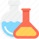 chemical, conical flask, flask, laboratory, research