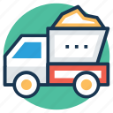 construction truck, dump truck, transport, truck, vehicle