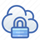 cloud, lock, encrypted, secure