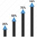 analytics, bar, chart, increase