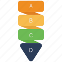 analytics, bar, chart, ribbon