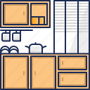 interior, furniture, kitchen, cooking