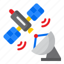 sattelite, dish, signal, internet, communication