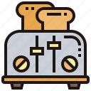 appliance, bread, breakfast, electric, toaster