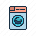 washing, laundry, machine, clean