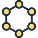 molecule, chain, circle, connection, link