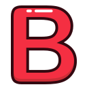 b, letter, red, alphabet, letters