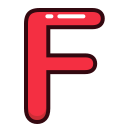 f, letter, red, alphabet, letters