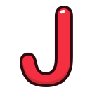 j, letter, red, alphabet, letters