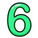 green, number, numbers, six, study