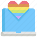 heart, homosexual, laptop, lgbt, pride