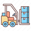 forklift, transport, transportation, vehicle