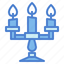 candelabra, candles, furniture, household