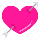 heart, arrow, love, arrows, valentine, romantic