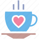 coffee, coffee cup, cup, drinks, heart, hot, tea