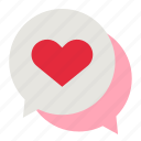 love, message, feedback, chat, heart