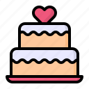 cake, food, heart, love, wedding