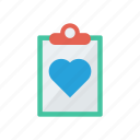 clipboard, letter, love, page