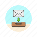 download, email, keep, archive, delivery, envelope, letter, save