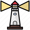 lighthouse, landmark, guide, navigation, tower, light