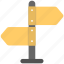 direction post, finger post, guidepost, roadpost, signpost 