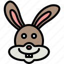 animal, avatar, bunny, face, rabbit