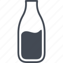 milk, bottle, milk bottle, drink