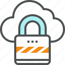 cloud, data, lock, protection, security, storage