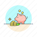 bank, money, piggy, saving, cash, coin, currency, finance