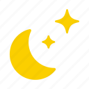 moon, shiny, bright, star