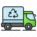 recycle, truck, trash, recycling, transportation, vehicle, transport