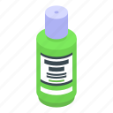 green, mouthwash, isometric