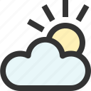 cloud, cloudy, day, forecast, sun, weather