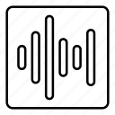 equalizer, frequency, sound wave, waveform