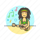 music, reggae, audio, instrument, play, sound, ukulele