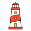 lighthouse, nautical, safe, sea, tower, waterways 