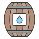 barrel, nautical, water, water barrel