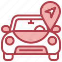 navigation, car, transportation, arrows, road