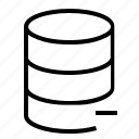 data, database, delete, network, remove