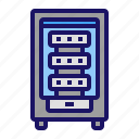 data, database, network, server, storage