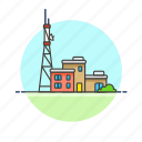 news, radio, station, antenna, base, building, signal