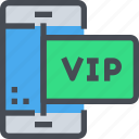 membership, mobile, premium, privilege, smartphone, vip