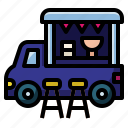 food, truck, van, hot, dog, restaurant, fast