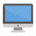 desktop, computer, desk, device, display, imac, tech