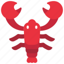 lobster, crustacean, mammal, creature, food