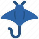 stingray, mammal, creature, ocean, sealife