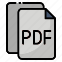 document, education, extension, file, format, pdf